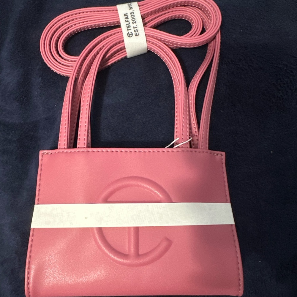 Brand New Telfar small bag in a corned beef color